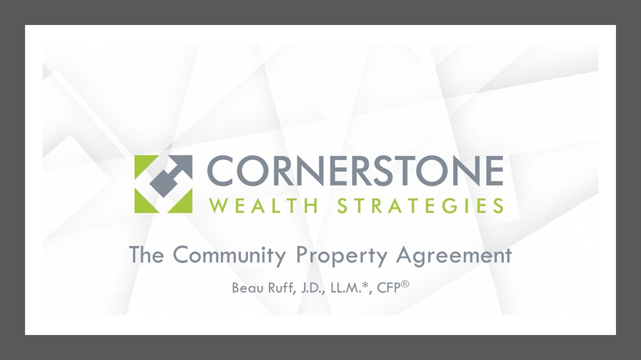 Read more about the article The Community Property Agreement