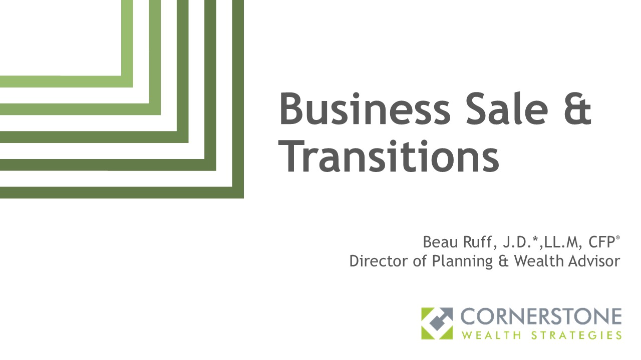 Read more about the article Business Sale & Transition Planning Webinar